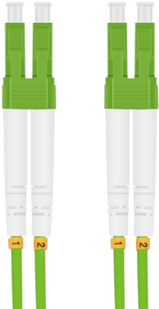 Patchcord światłowodowy Helos LC/LC Duplex 50/125µm OM4 10 m Green (4005938874736)