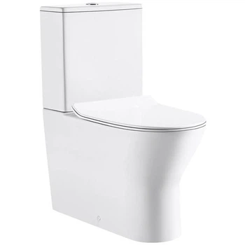 Унітаз компакт Primera Frame 8009950 безобідковий з пластиковою кришкою soft-close, білий