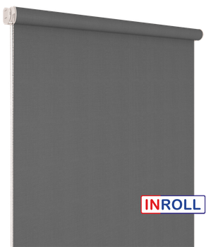Ролети тканинні INROLL Есо-Mini Plus 60х165 см BO Berlin Темно-сірий 061 Silver