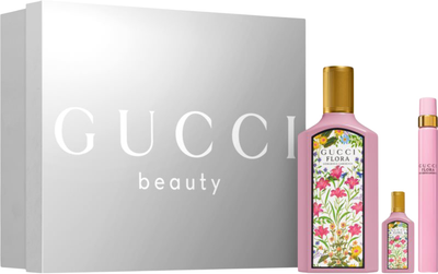 Zestaw damski Gucci Flora Gorgeous Gardenia Woda perfumowana 100 ml + Woda perfumowana 10 ml + Woda perfumowana 5 ml (3616305447463)