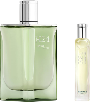 Zestaw męski Hermes H24 Herbes Vives Woda perfumowana 100 ml + Woda perfumowana 15 ml (3346130438366)