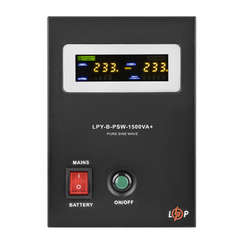 ИБП LogicPower LPY-B-PSW-1500VA+ (1050Вт) 10A/15A с правильной синусоидой 24В