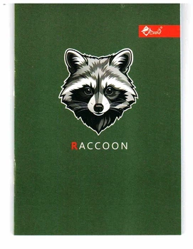 Блокнот Скат А6 32 аркуша у клітинку м'яка обкладинка Wild Raccoon (ЗК-5-2)