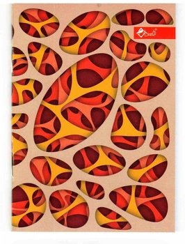 Блокнот Скат А6 32 аркуша у клітинку м'яка обкладинка Fractal 1 (ЗК-5-1)