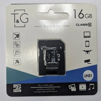 Карта памяти micro TG 16GB class 10 с адаптером