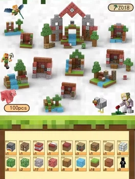 Конструктор для дітей Minecraft на магнітах, 100 деталей [X103]