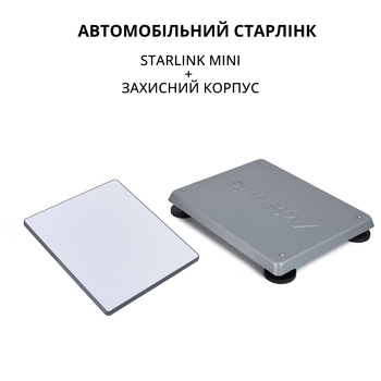 Автомобильный старлинк мини спутниковая система Starlink Mini для автомобиля с креплением на крышу авто Серый (Star_mini_auto_S1)