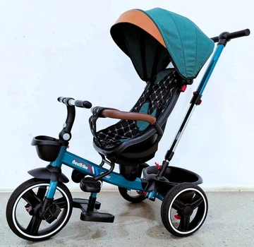 Трехколесный велосипед коляска BestTrike "Oscar" 6390 – 14-154 с телескопической ручкой