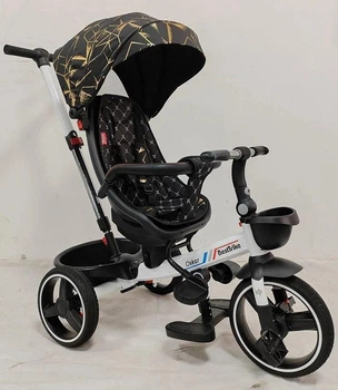 Трехколесный велосипед коляска BestTrike "Oscar" 6390 – 10-960 с телескопической ручкой