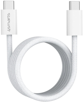 Кабель 4smarts RollUp USB-C - USB-C 100 W 1.5 м White (4252011908141)