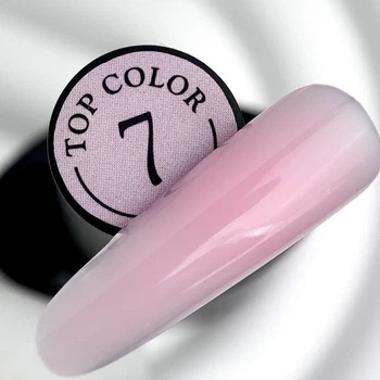 Камуфлирующий топ для гель-лака без липкого слоя Crooz Color Top № 07 8 ml (Нежно-розовый)
