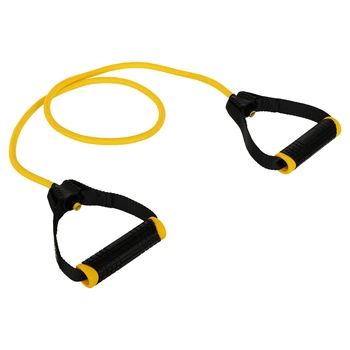 Еспандер трубчастий із ручками для фітнесу LiveUp Toning Tube Pro 8405-L навантаження 10LB довжина 120см