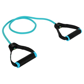 Еспандер трубчастий із ручками для фітнесу LiveUp Toning Tube Pro 8405-M навантаження 20LB довжина 120см