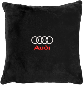 Подушка декоративная Evatech Audi Черная с вышивкой 35х35 см (MPCSSBV003)