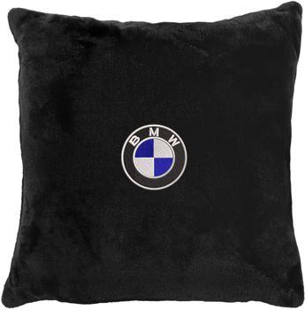 Подушка декоративная Evatech BMW Черная с вышивкой 35х35 см (MPCSSBV005)