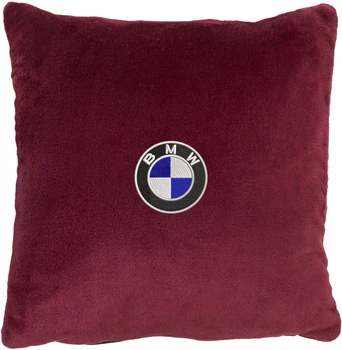 Подушка декоративна Evatech BMW Червона з вишивкою 35х35 см (MPCSSRV005)