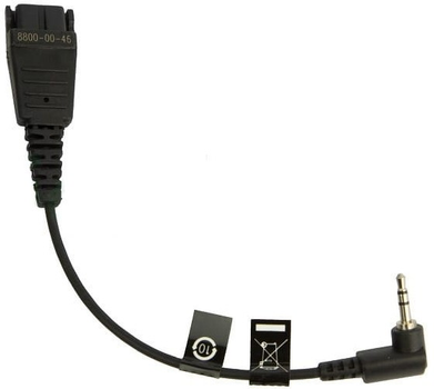 Kabel Jabra QD do 2.5 mm Jack angled plug Black (8800-00-46)