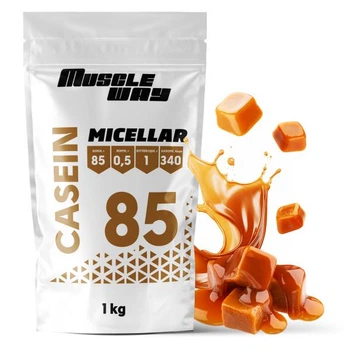 Протеин мицеллярный казеин MuscleWay 85% с длительным действием 1 кг Ирис-карамель (21-125-mk-mw-rs1k)