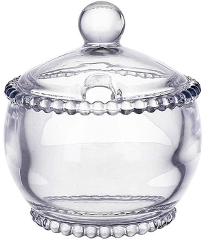 Цукорниця скляна "Bauble Glass" 10х11см з кришкою