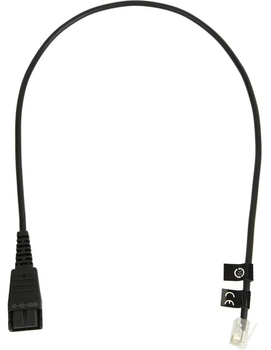 Кабель Jabra QD to RJ-10 straight 0.5 m Black (8800-00-01)