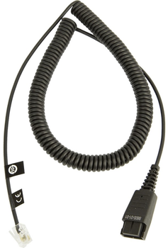 Кабель Jabra QD to RJ-10 spiral 0.5-2 m Black (8800-01-01)