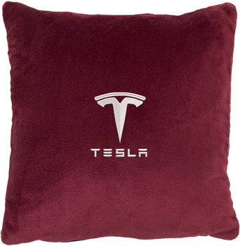 Подушка декоративная Evatech Tesla Красная с вышивкой 35х35 см (MPCSSRV040)