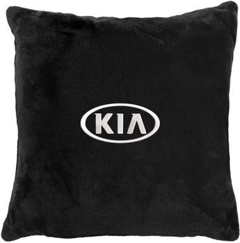 Подушка декоративна Evatech Kia Чорна з вишивкою 35х35 см (MPCSSBV051)