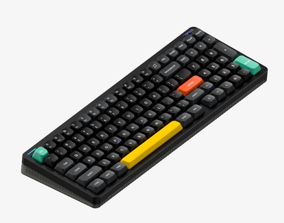 Беспроводная механическая клавиатура NuPhy Halo96 V2 / Lemon (tactile, 55gf) / Color - Obsidian Black / Hot-Swappable, RGB, ANSI US