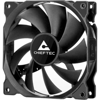 Вентилятор для корпусу CHIEFTEC ZF-1225PWM 120мм 1600rpm HDB 4pin PWM 25.5dBa чорний