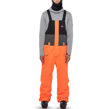 Лыжный полукомбинезон и сноубордический комбинезон Frontier Shell Bib (Fluro Orange Clrblk) 686 L