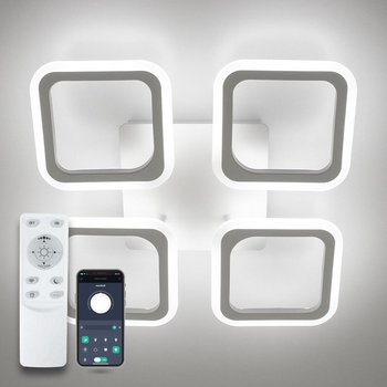 Світильник світлодіодний стельовий LUMINARIA ROOM 60W 4S WHITE 220V IP20 з пультом ДУ