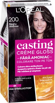 Крем-фарба для волосся без аміаку L'Oreal Paris Casting Creme Gloss 200 - Чорна кава 120 мл (3600521249840)