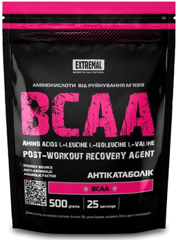 BCAA Амінокислоти Extremal 2:1:1 ВСАА 500 г грейпфрут аміно БЦАА для набору маси