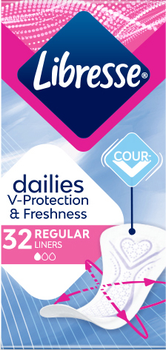 Щоденні прокладки Libresse Dailies Fresh Regular 32 шт (7310791255231)