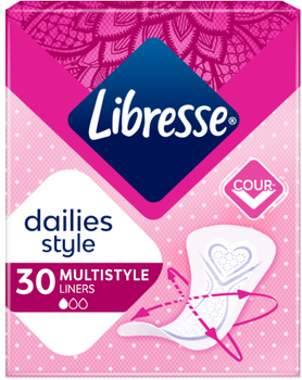 Щоденні прокладки Libresse Dailies style Multistyle Liners 30 шт (7322540678642)