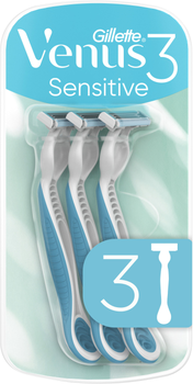 Одноразові стани для гоління жіночі Gillette Venus 3 Sensitive 3 шт (7702018487028)