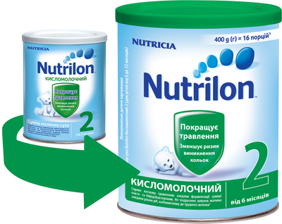 Молочна суміш Nutrilon Kисломолочний 2 400 г (3041091283054)