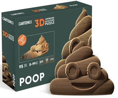 3D пазл-конструктор Cartonic 3D Puzzle Poop Какашка Картонний (CARTMPOO)