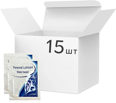 Лубрикант на водній основі Personal Lubricant 4.33 мл x 15 шт (ROZ6501053522)