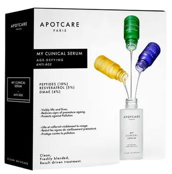 Набір для догляду за обличчям Apotcare My Clinical Serum Сироватка з пептидами 10 мл + Сироватка з ресвератролом 10 мл + Сироватка зволожувальна 10 мл (3770013262272)