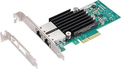 Сетевой адаптер NIC конвергентной сети Intel X550-T2 2P Ethernet 10 Гбитс PCIe 3.0 x4