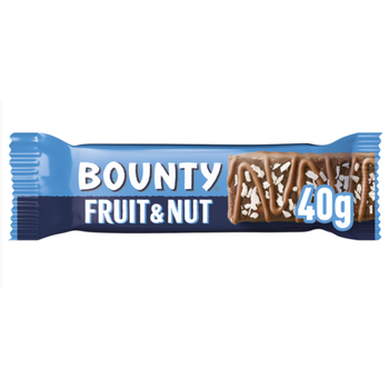 Батончик Bounty Fruit & Nut Milk Chocolate Snack Bar 40 г