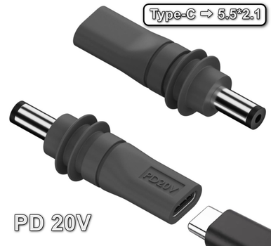 Адаптер роз'єму USB Type-C на DC 5.5 2.1 Starlink adapter