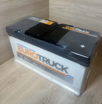 Аккумулятор стартерный EUROTRUCK 6-cт-110 (0) 950A 352x175x190