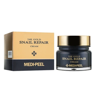 Омолаживающий крем для лица с коллоидным золотом и муцином улитки Medi-Peel 24K Gold Snail Repair Cream 50мл