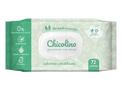 Вологі серветки CHICOLINO алое вера 72шт клапан