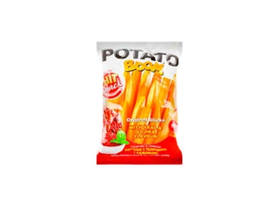 Картопля Золоте Зерно 25г з телятиною Potato Boom та аджикою Hit snack