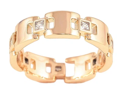 Каблучка XUPING Позолота 18K «Браслетні ланки з цирконієм» (257292) р.16-17