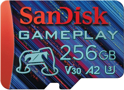 Карта пам'яті SanDisk GamePlay microSDXC UHS-I V30 256GB (0619659208103)