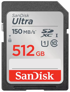 Карта памяти SanDisk Ultra SDXC 512GB UHS-I Class 10 (0619659200145)